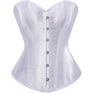SHEIN White Satin Corset Shapewear